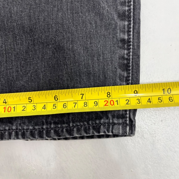 Vtg Levi's 501 Jeans Mens 42x32 Made In USA Black Button Fly Straight Denim - Picture 9 of 13